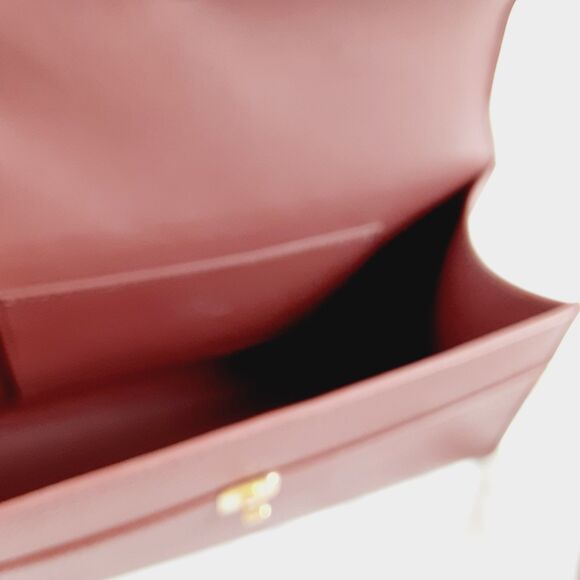HCC X Melodie Cecile Deep Maroon Red Top Handle Shoulder Bag  Leather w/Dust Bag - Picture 8 of 16